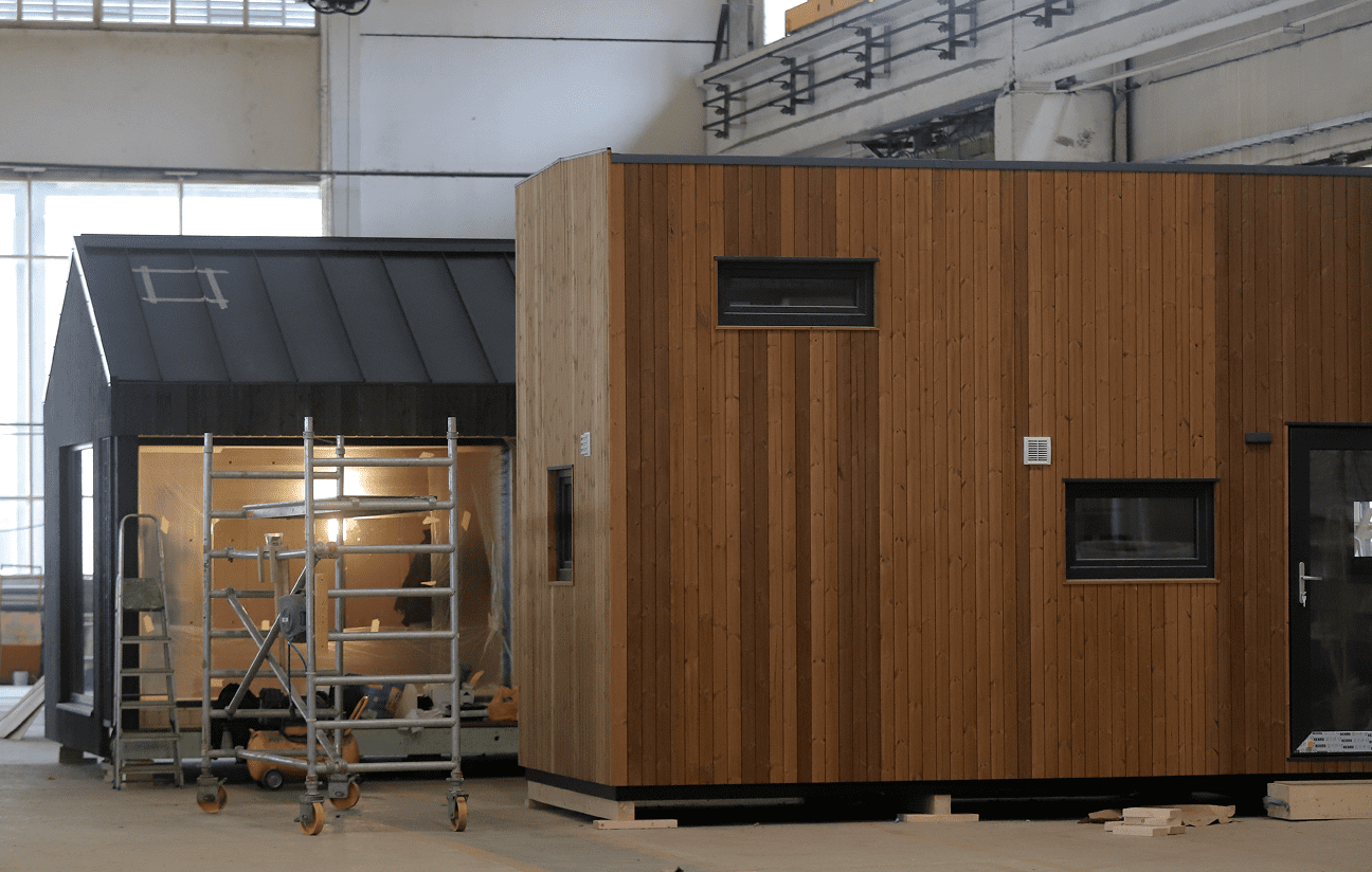 Modular homes at CMB Prefab factory